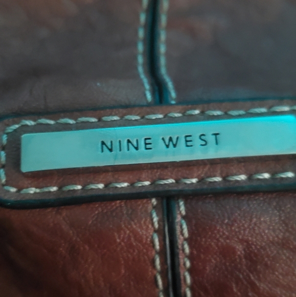 Nine West brown black handbag purse - Picture 6 of 8